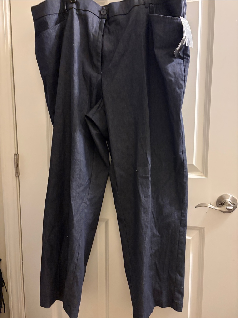 George Navy Straight-Leg Dress Pants